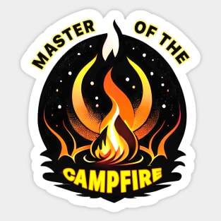 "Master of the Campfire" is an eco-friendly design for nature lovers Sticker